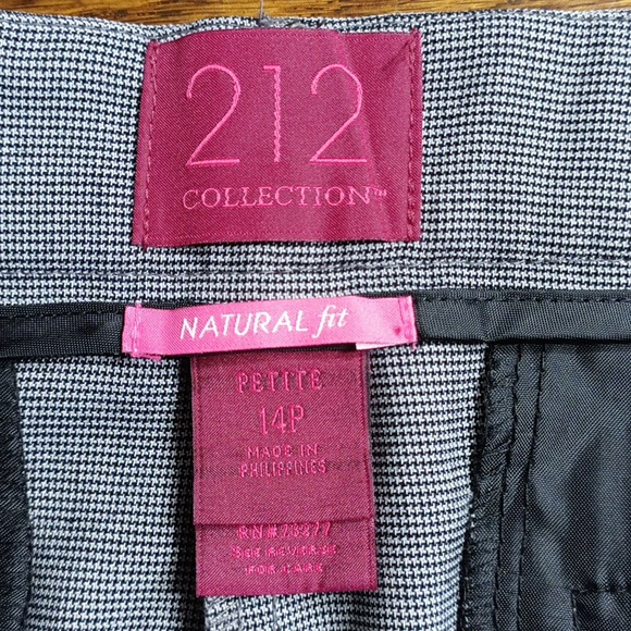 212 Collection Black and White Dress Pants Size 14P - Picture 7 of 10